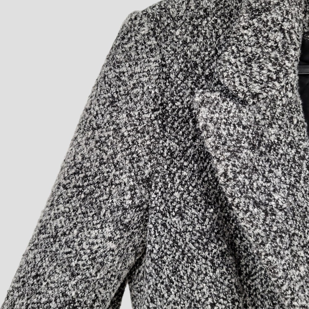 INSIGHT Marled Oversized Blazer Coat Black - Picture 7 of 16